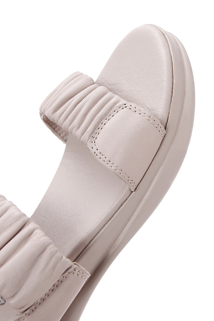 Women's Mink Leather Comfort Sandals