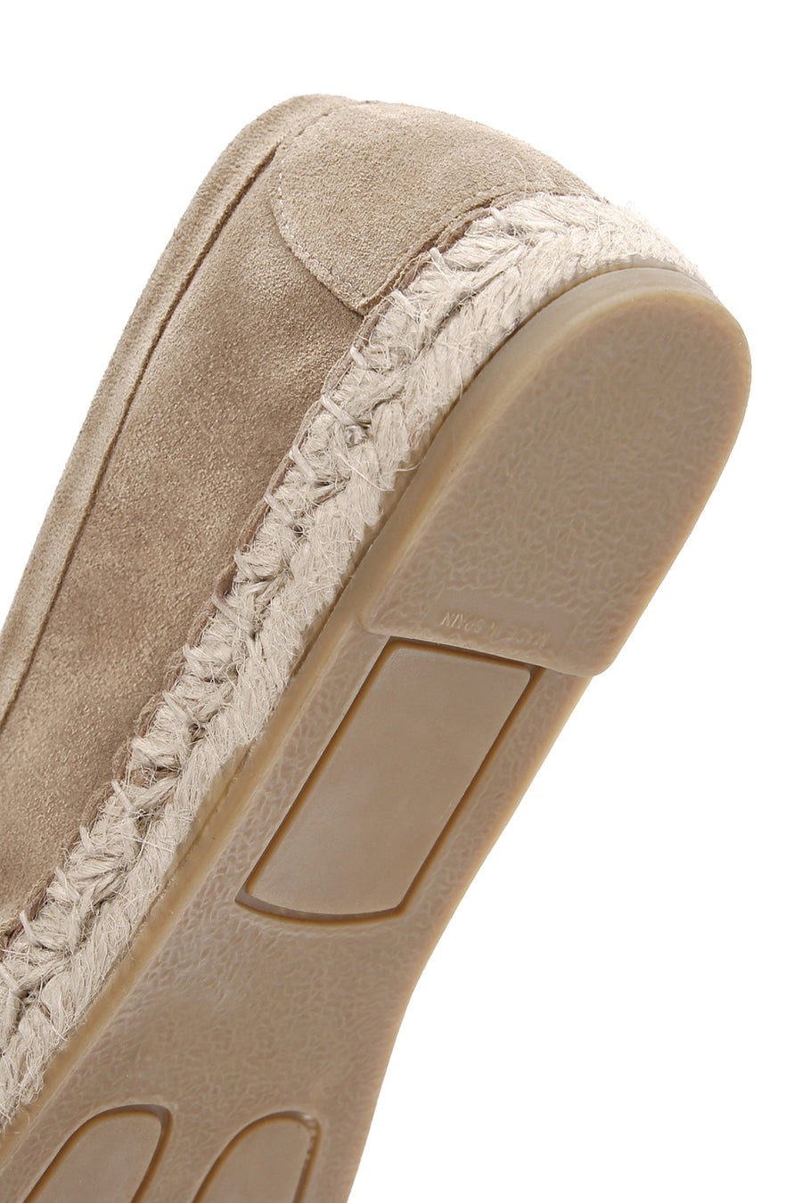 Women's Beige Suede Leather Espadrille