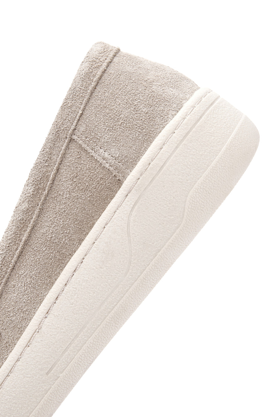 Women's Gray Suede Leather Casual Loafer