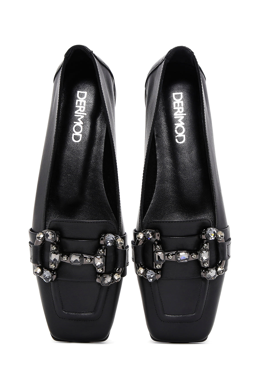 Women's Black Stone Leather Loafer