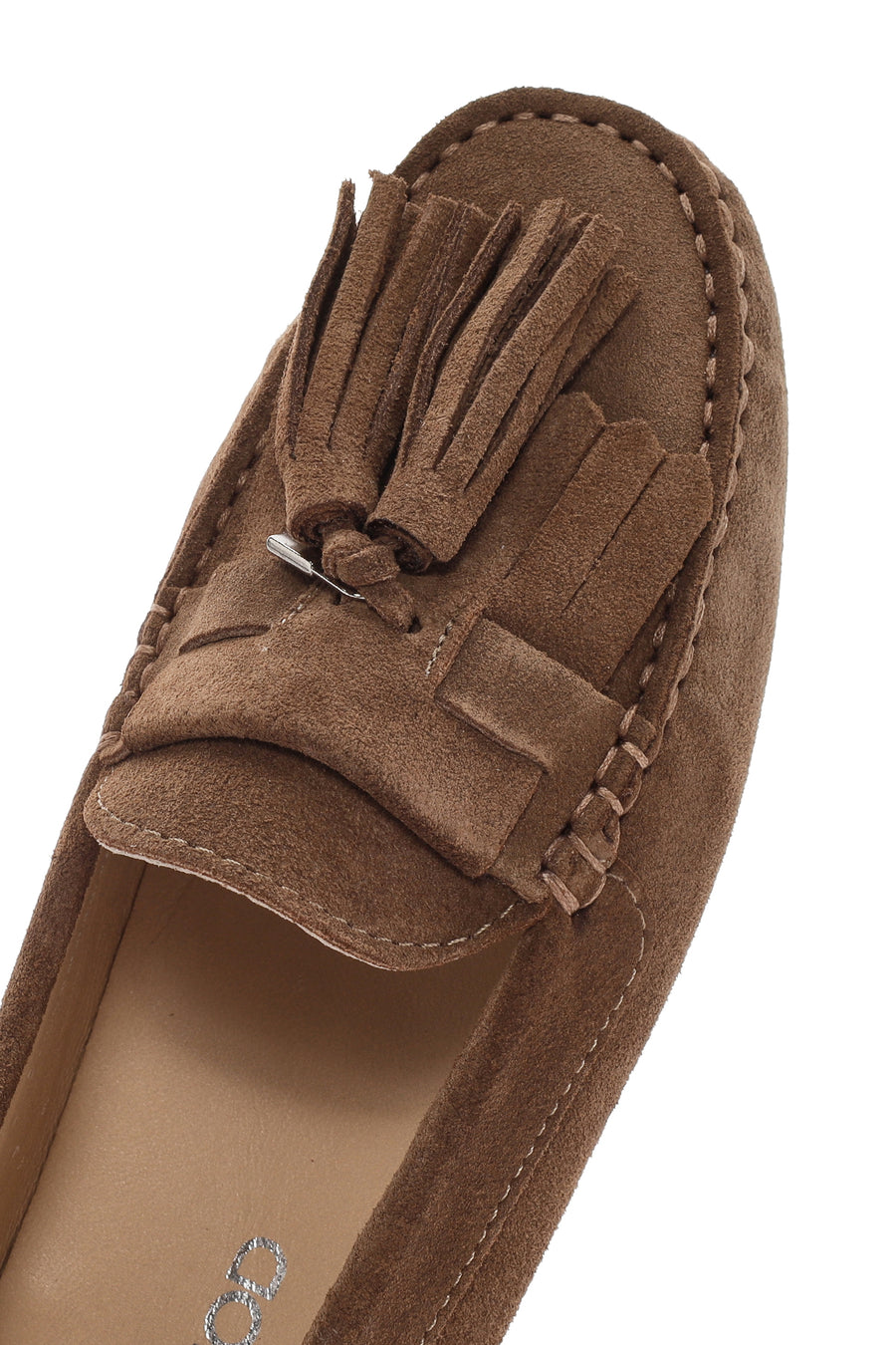 Women's Mink Tassel Detailed Suede Leather Loafer