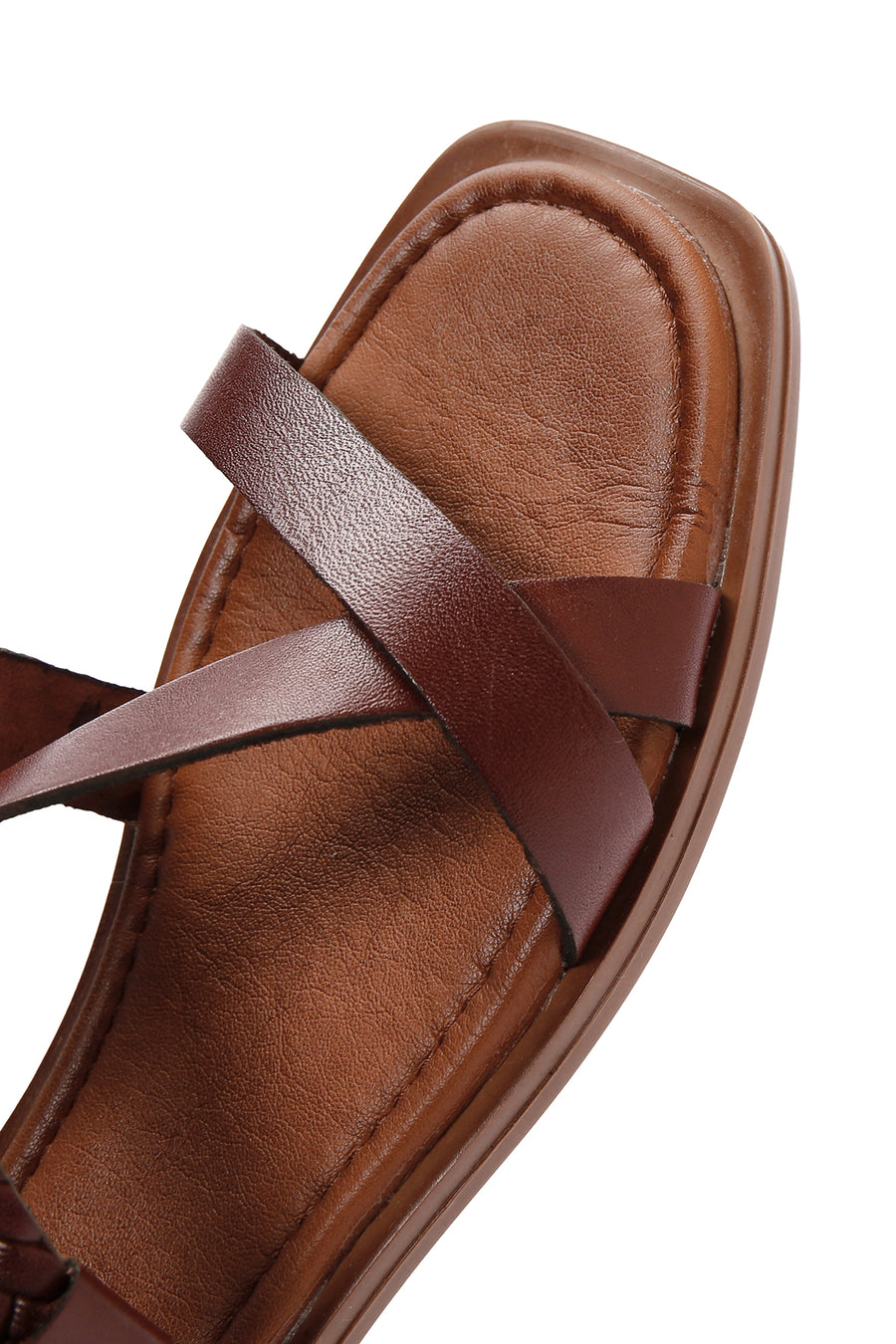Women's Brown Leather Bodrum Sandals