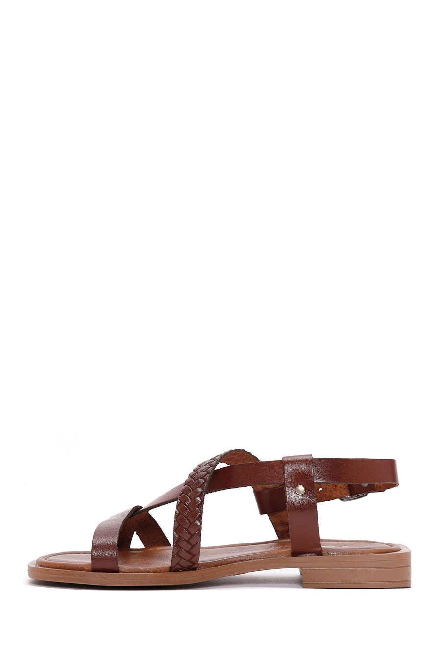 Women's Brown Leather Bodrum Sandals