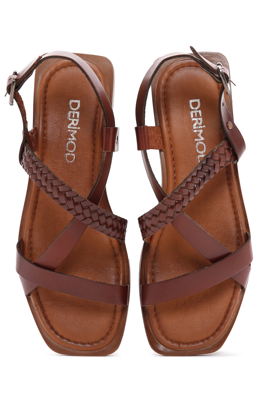 Women's Brown Leather Bodrum Sandals