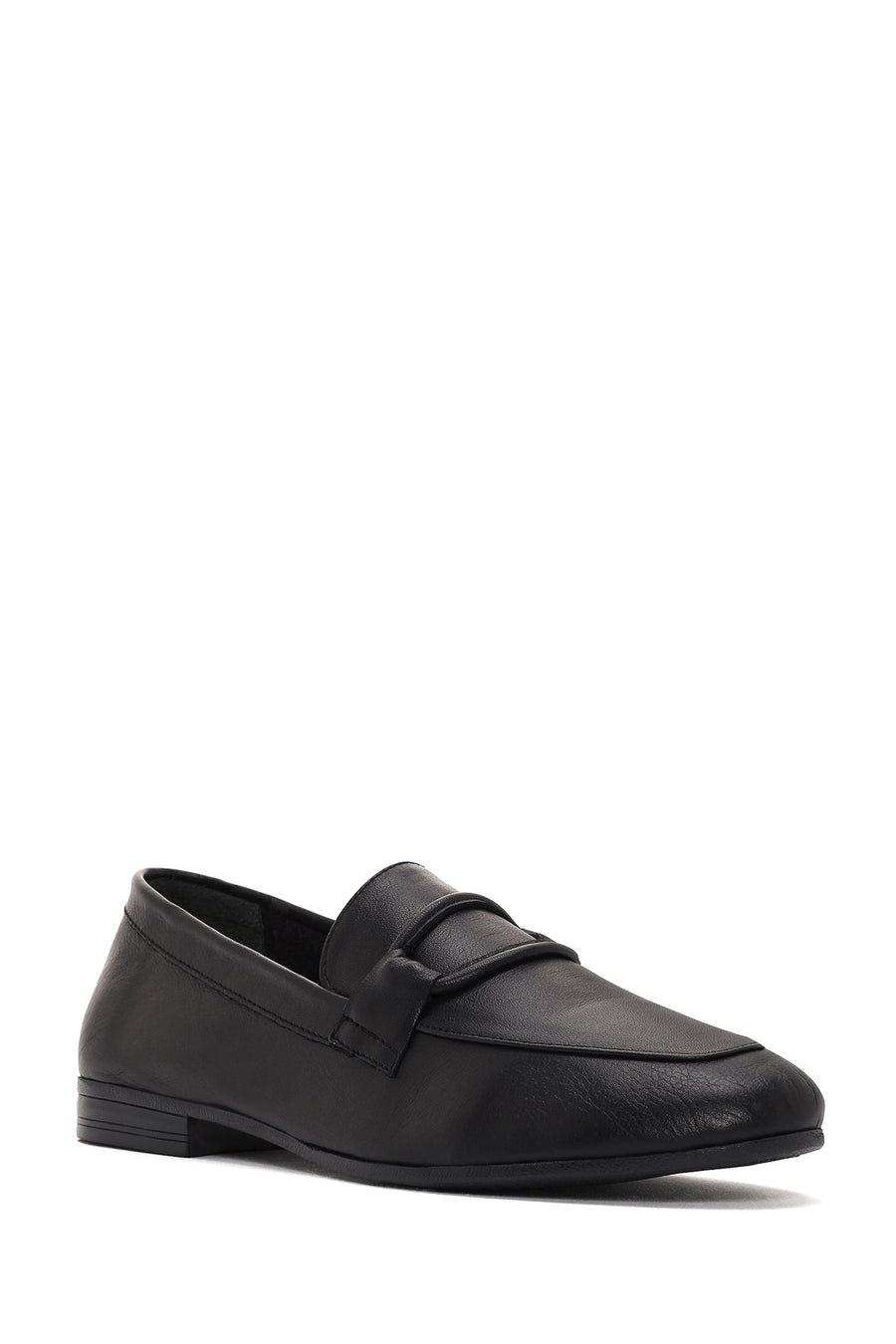 
Women's Black Leather Casual Loafer
