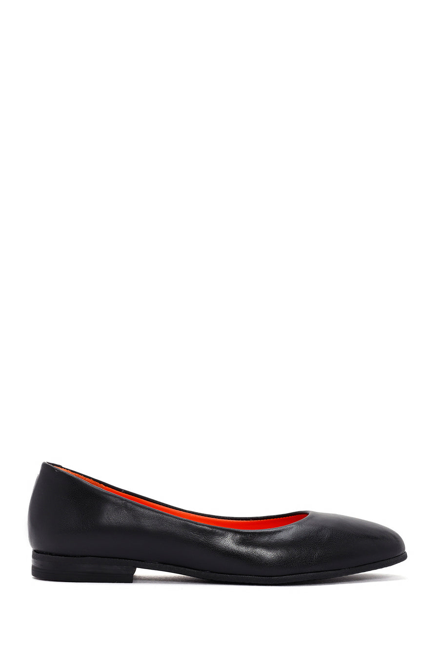 Derimod Flex Women's Black Leather Ballerinas 24SFD405518 | Derimod