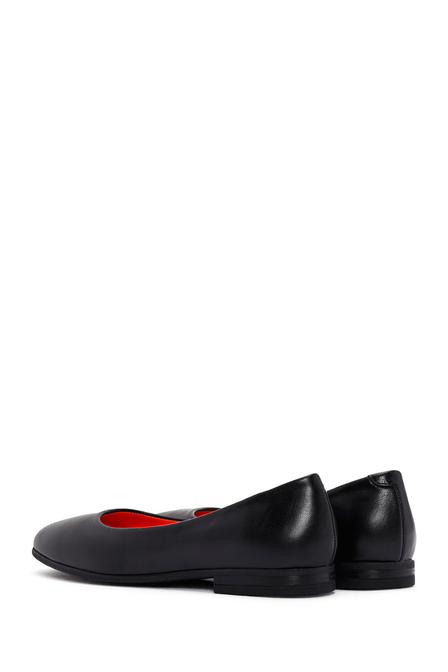 Derimod Flex Women's Black Leather Ballerinas