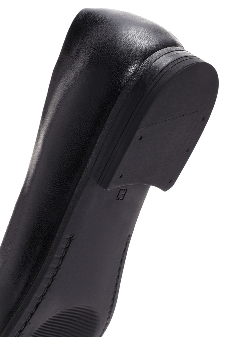 Derimod Flex Women's Black Leather Ballerinas