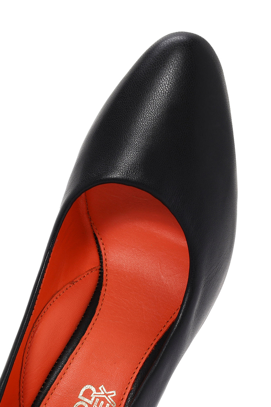 Derimod Flex Women's Black Thick Heeled Leather Shoes