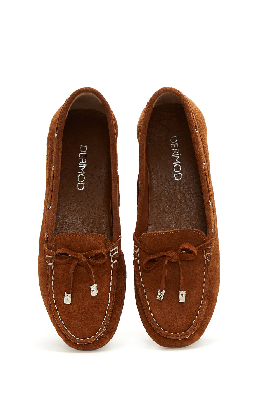 Women's Tan Suede Leather Loafer
