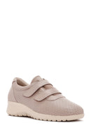 Women's Mink Thick Heeled Leather Comfort Shoes | Derimod