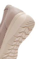 Women's Mink Thick Heeled Leather Comfort Shoes | Derimod
