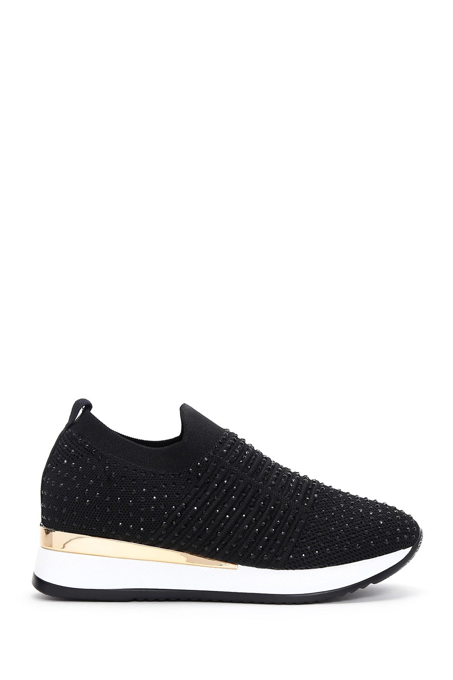 Derimod Zero Women's Black Thick Soled Stone Sneaker 24SFD43016F | Derimod
