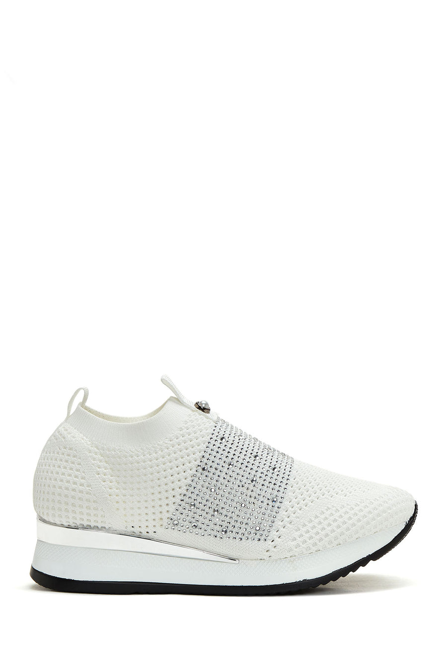 Derimod Zero Women's White Thick Soled Stone Sneaker 24SFD43046F | Derimod