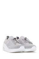 Derimod Zero Women's Gray Lace-Up Thick Soled Stone Sneaker | Derimod