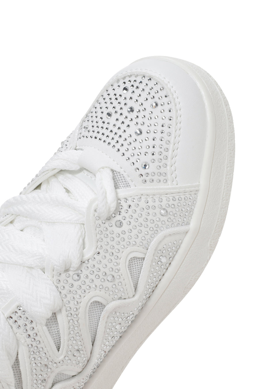 Women's White Stone Sneaker