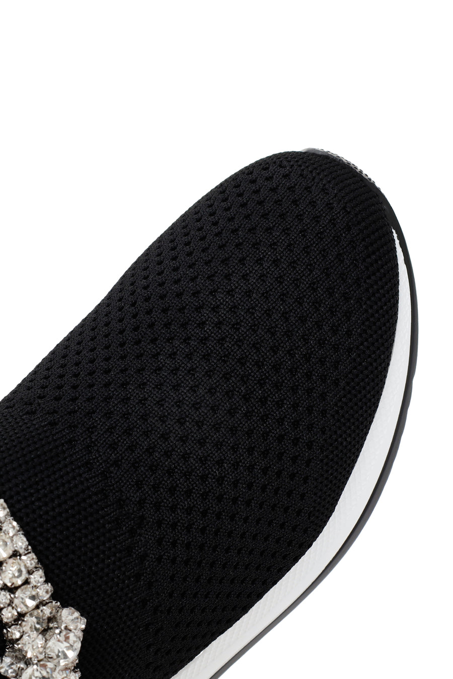 Derimod Zero Women's Black Thick Sole Stone Detailed Sneaker