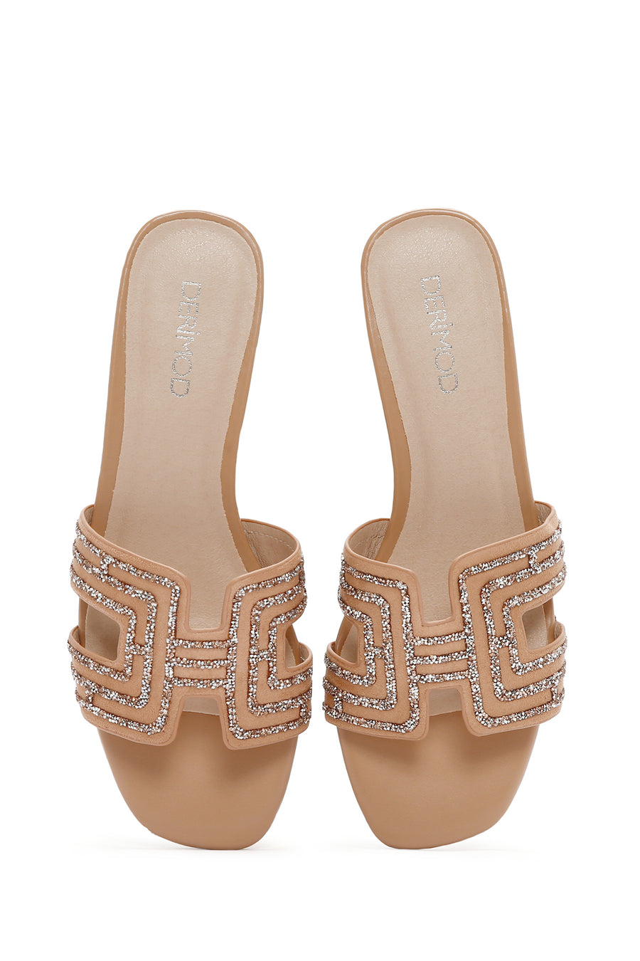 Women's Beige Stone Slippers