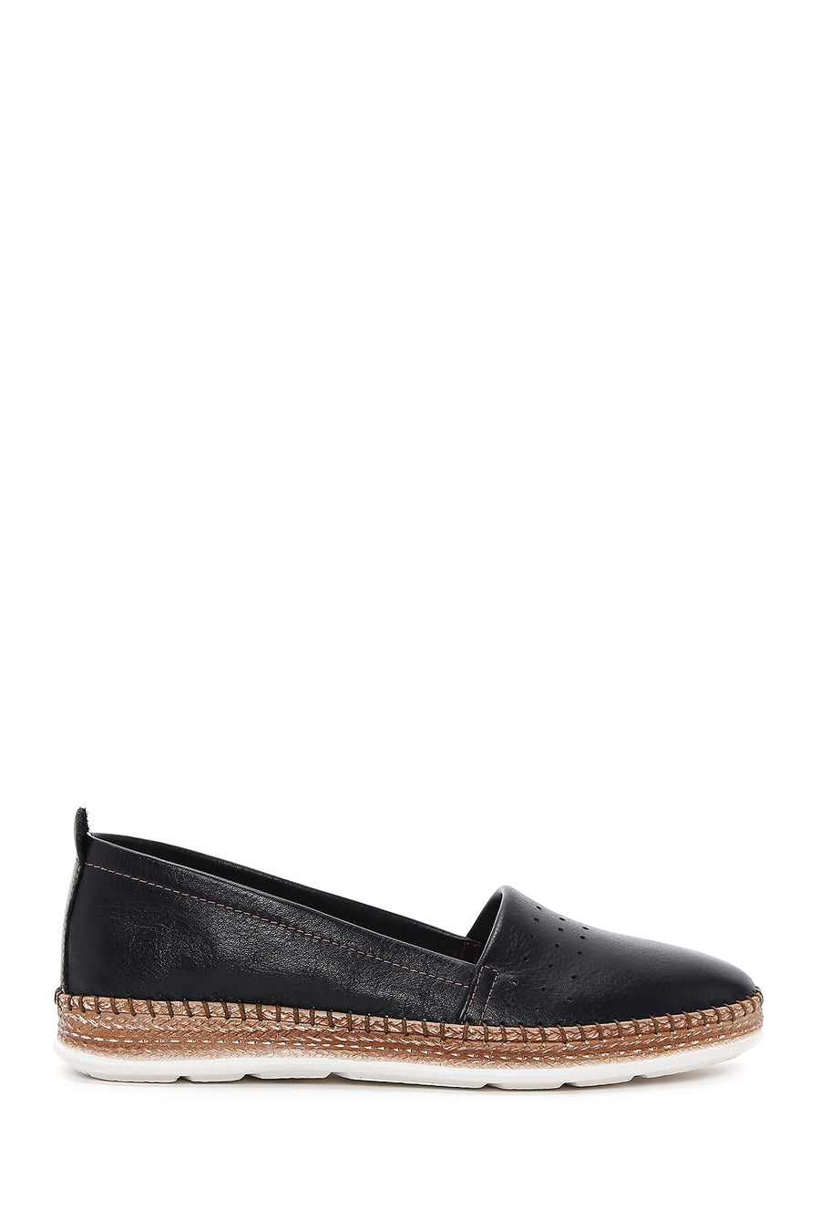 Kadın Siyah Deri Comfort Loafer 24SFD500218 | Derimod