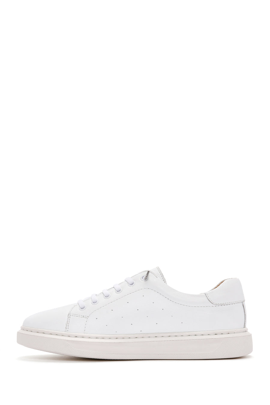 Women's White Leather Sneaker