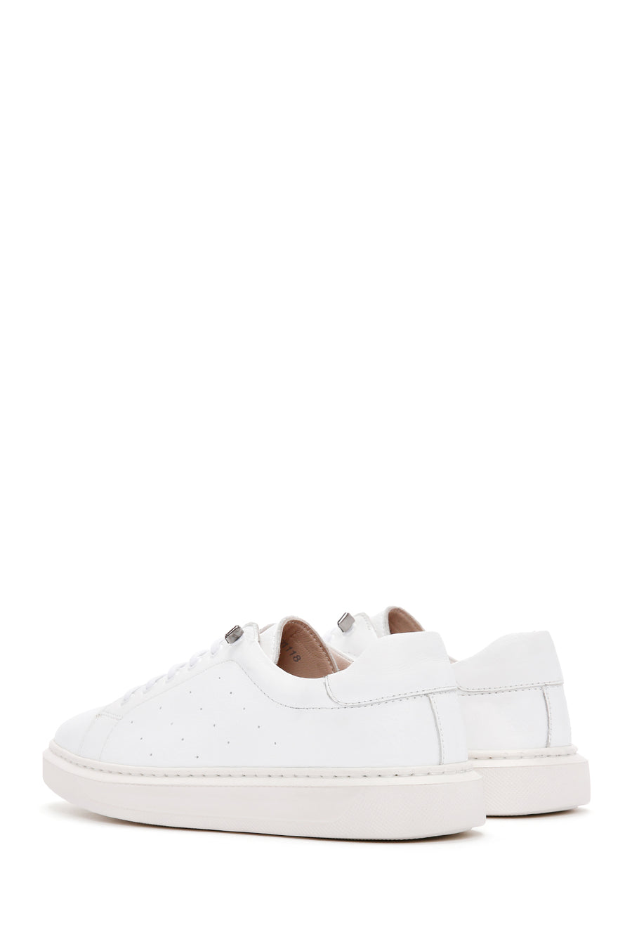 Women's White Leather Sneaker