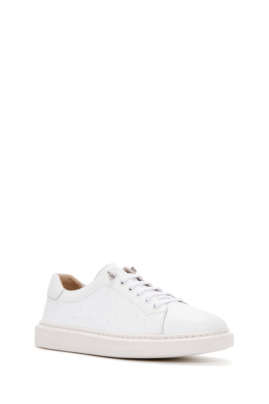 Women's White Leather Sneaker