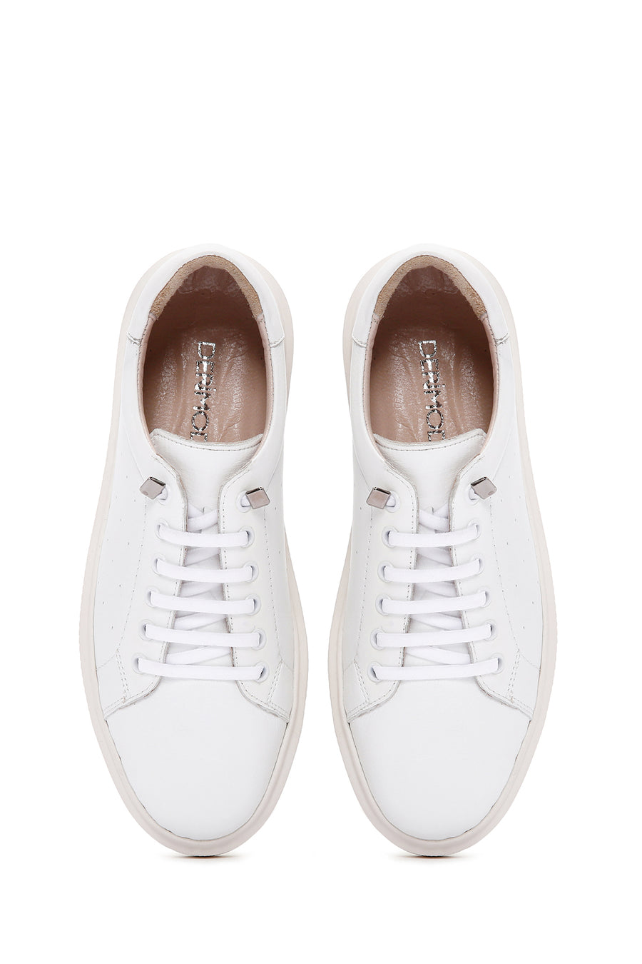 Women's White Leather Sneaker