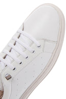 Women's White Leather Sneaker | Derimod
