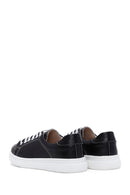 Women's Black Leather Sneaker | Derimod