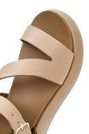 
Women's Brown Buckle Ankle Thick Sole Leather Sandal
 | Derimod