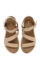 
Women's Brown Buckle Ankle Thick Sole Leather Sandal
 | Derimod