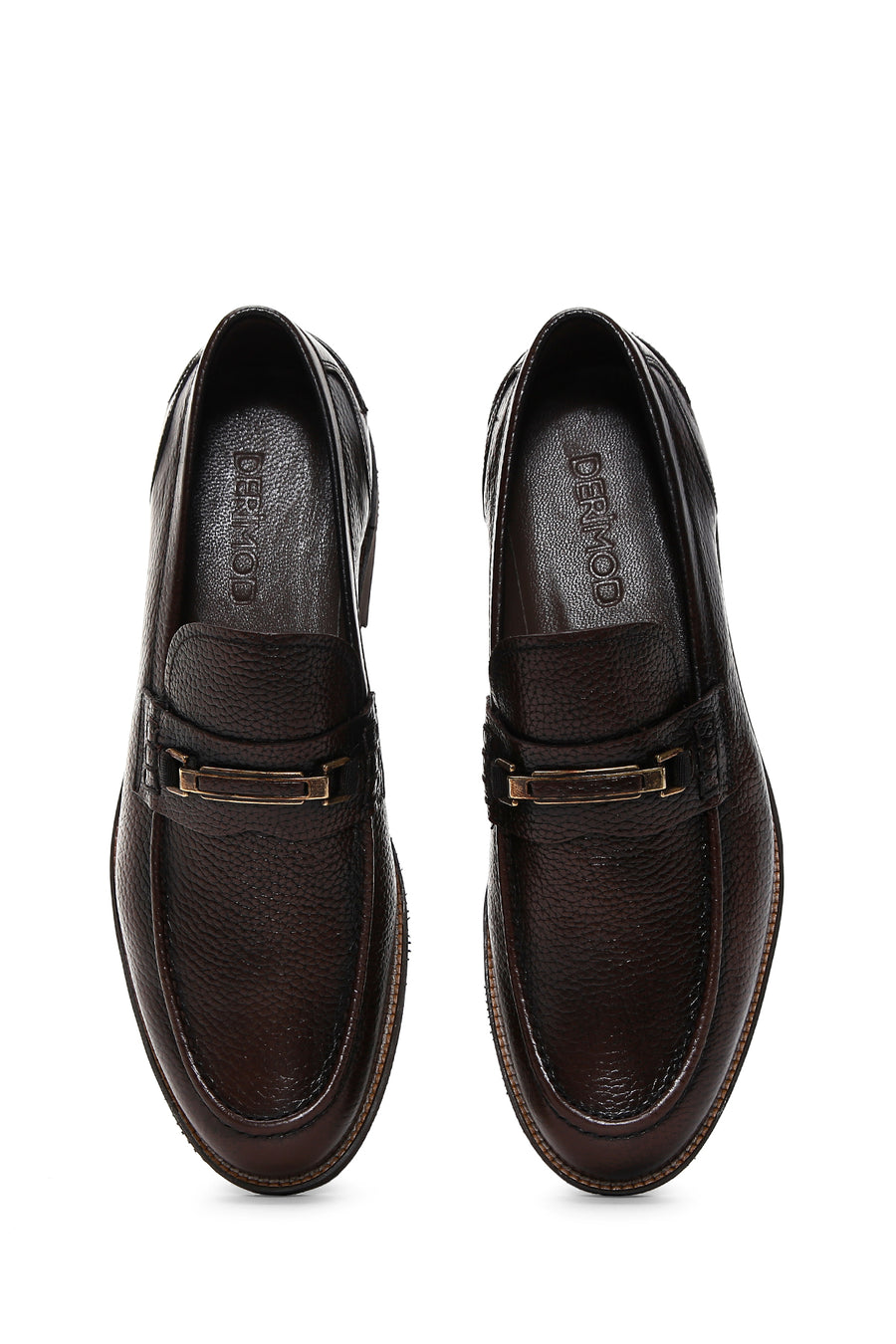 Erkek Kahverengi Deri Casual Loafer