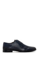 Derimod Black Men's Navy Blue Leather Classic Shoes | Derimod