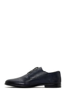 Derimod Black Men's Navy Blue Leather Classic Shoes | Derimod