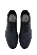 Derimod Black Men's Navy Blue Leather Classic Shoes | Derimod