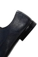 Derimod Black Men's Navy Blue Leather Classic Shoes | Derimod