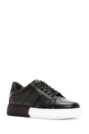 Men's Black Thick Sole Lace Up Leather Sneaker | Derimod