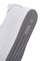 Men's White Lace-up Leather Sneaker | Derimod