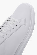 Men's White Lace-up Leather Sneaker | Derimod