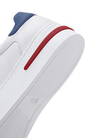 Men's White Lace-up Leather Sneaker | Derimod
