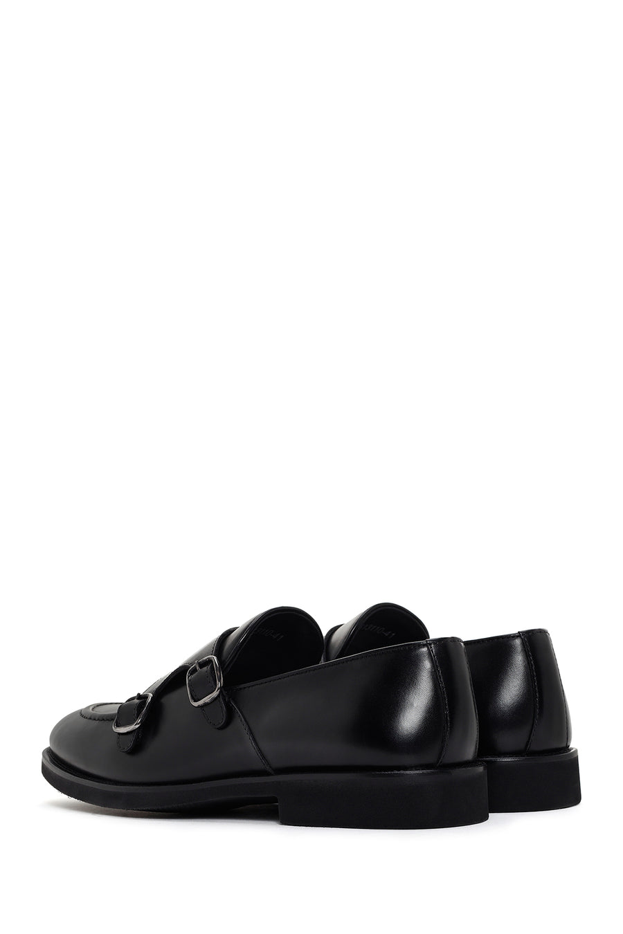 Men's Black Leather Casual Loafer