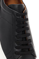 Men's Black Lace-up Leather Sneaker | Derimod