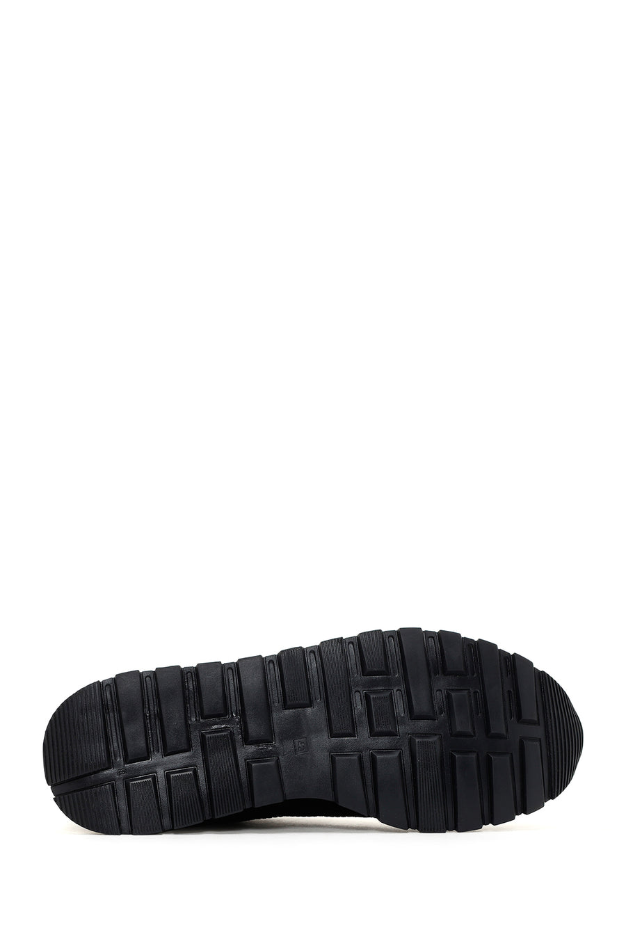 Men's Black Lace-up Leather Sneaker