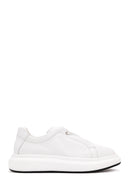 Men's White Leather Sneaker | Derimod