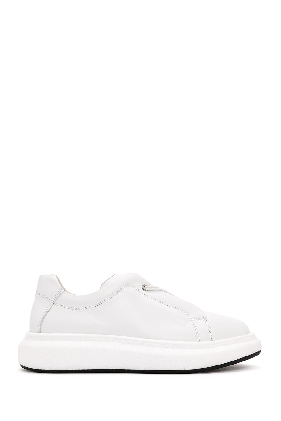 Men's White Leather Sneaker 24SFD629718 | Derimod
