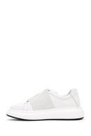 Men's White Leather Sneaker | Derimod