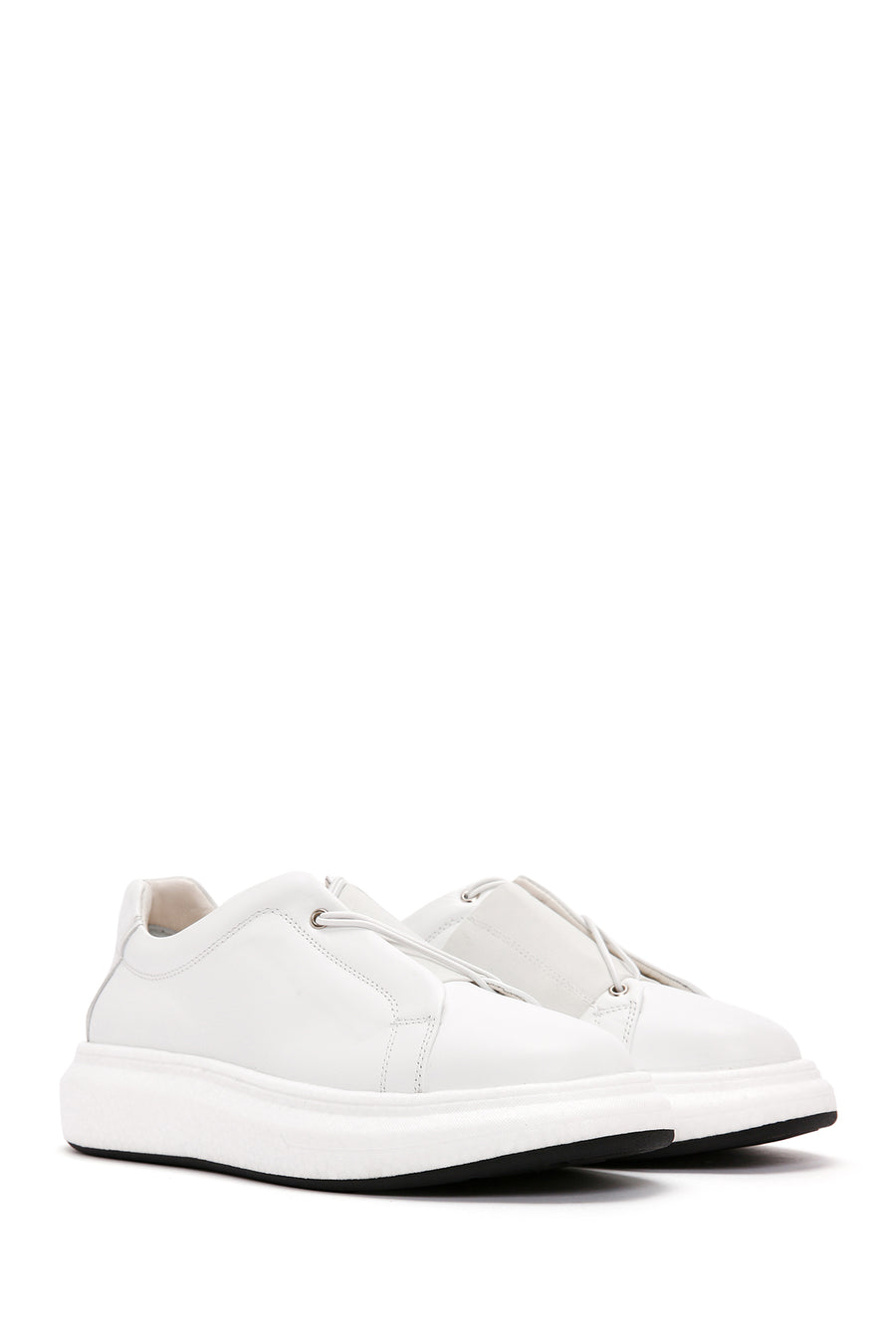 Men's White Leather Sneaker