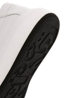 Men's White Leather Sneaker | Derimod
