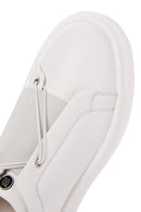 Men's White Leather Sneaker | Derimod