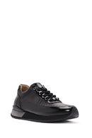 Men's Black Lace-up Leather Sneaker | Derimod